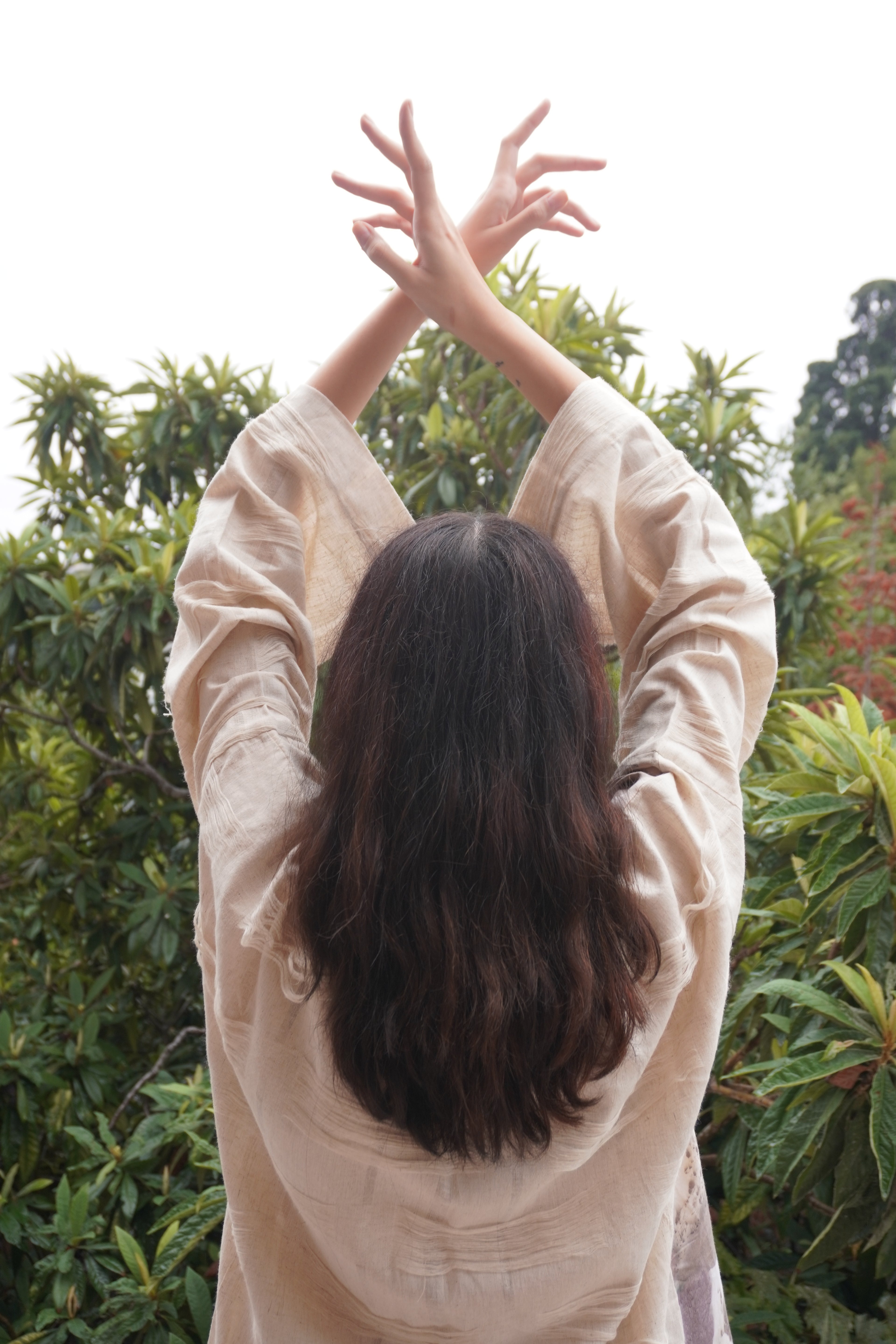 EcoPrint Koleksiyon El Yapımı Kısa Kimono Bluz