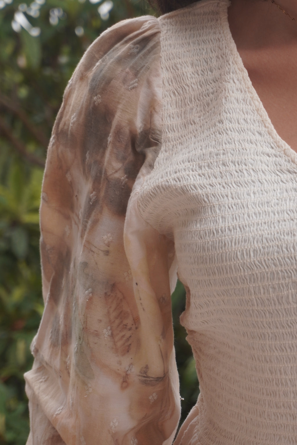 EcoPrint Koleksiyon Balon Kol Bluz