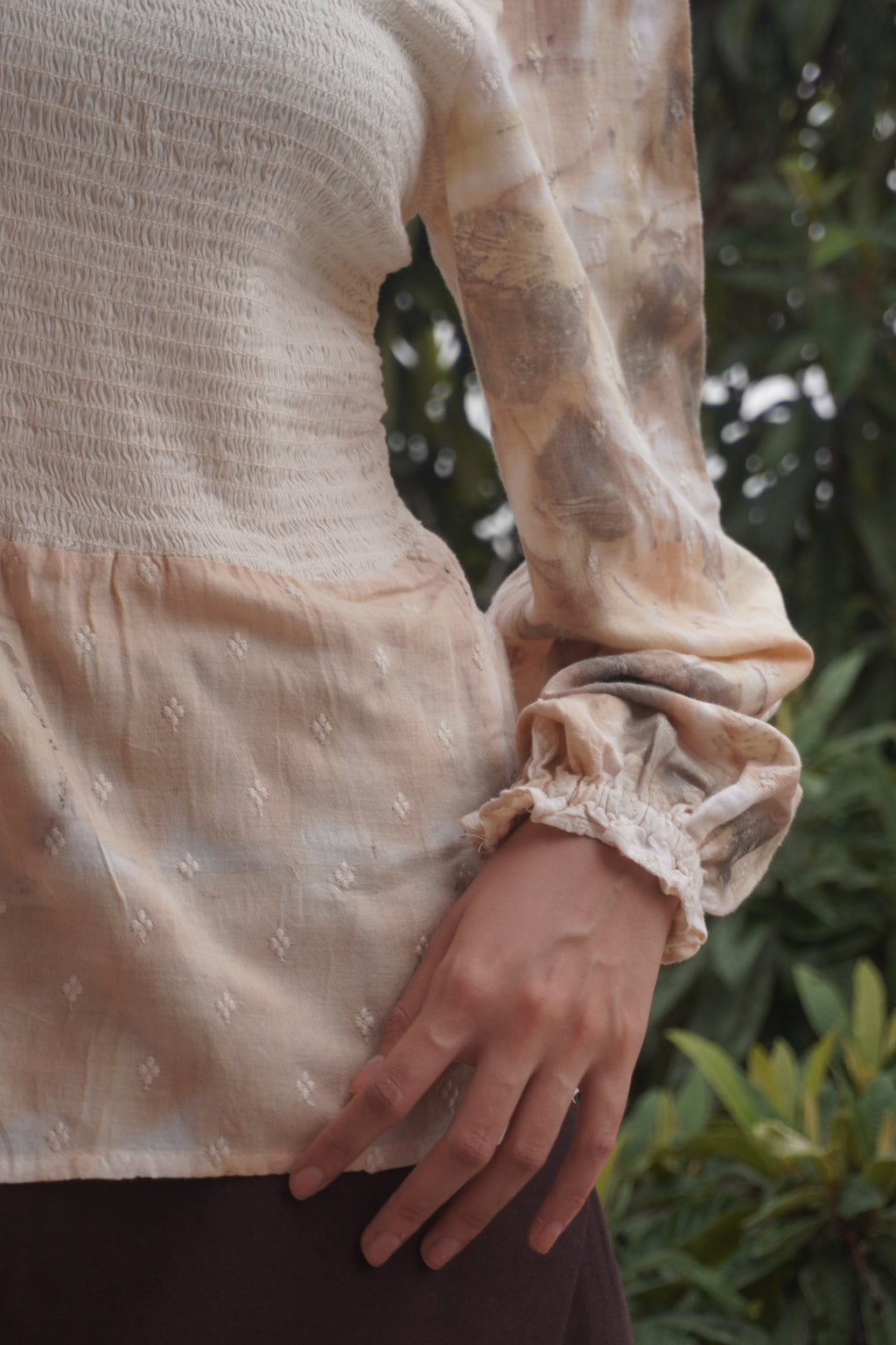 EcoPrint Koleksiyon Balon Kol Bluz